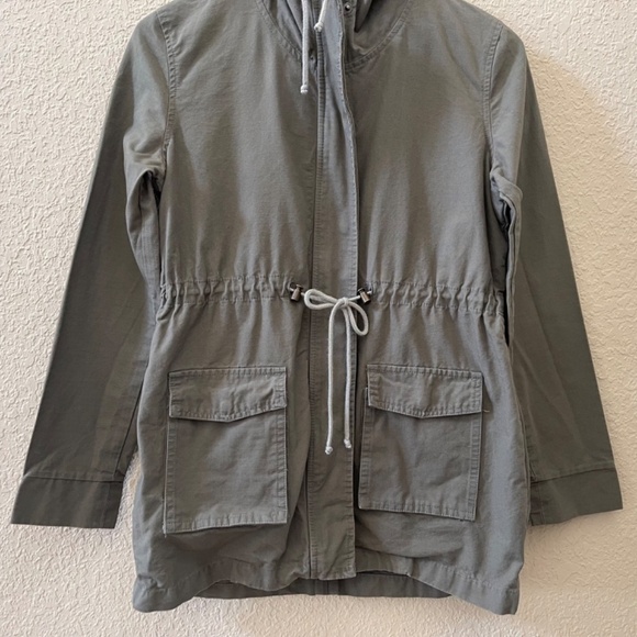 Marine Layer Elle Jacket Utility Hooded Cotton Military Outdoor Gorpcore Green S - Picture 8 of 13